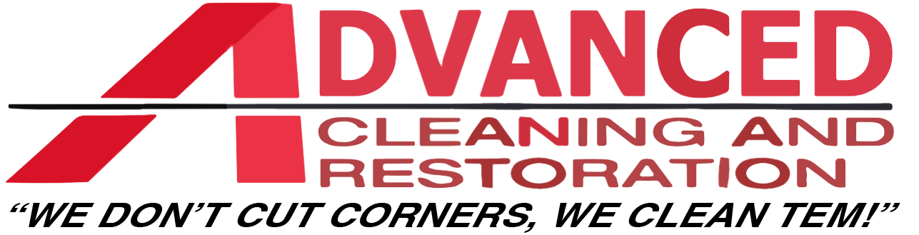 The logo for advanced cleaning solutions llc is red and black