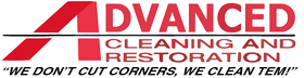 The logo for advanced cleaning solutions llc is red and black