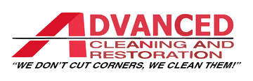 The logo for advanced cleaning solutions llc is red and black