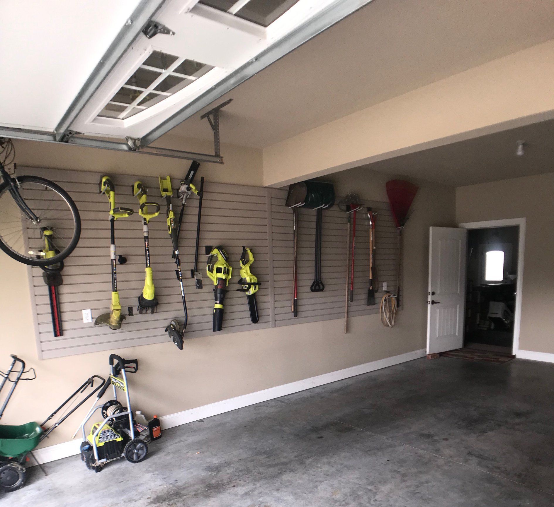 LB Classic Closets Installs Hanging Spaces for Lawn & Garden Equipment in Mid-MO