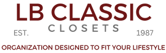 The logo for lb classic closets is designed to fit your lifestyle.