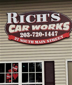 Rich Car Works Banner in Naugatuck, CT