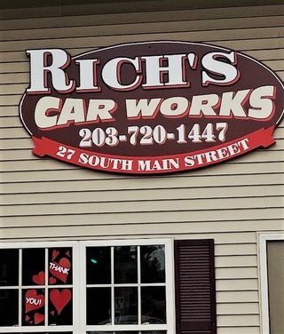 Rich Car Works Banner in Naugatuck, CT