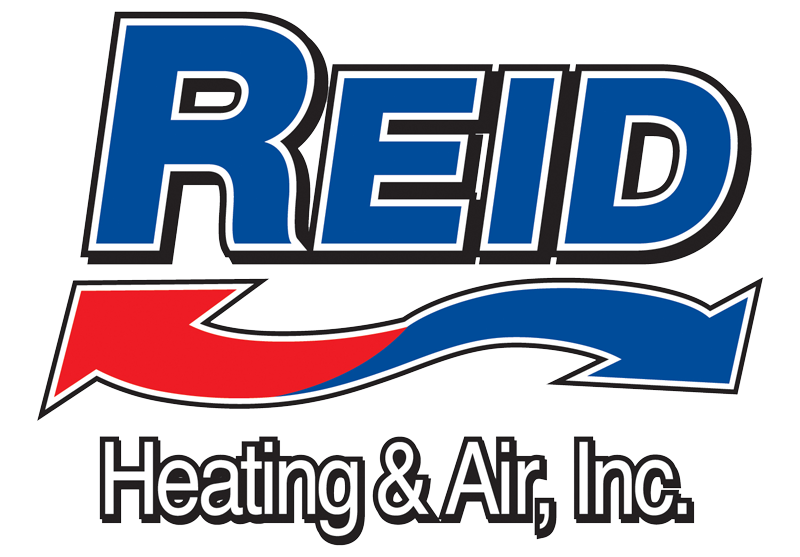 The logo for reid heating and air inc.