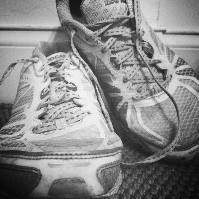 Worn Running Shoes