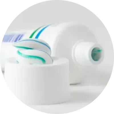 enfardamento de pasta de dentes