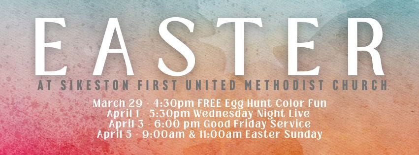 Easter at Sikeston First United Methodist Church.