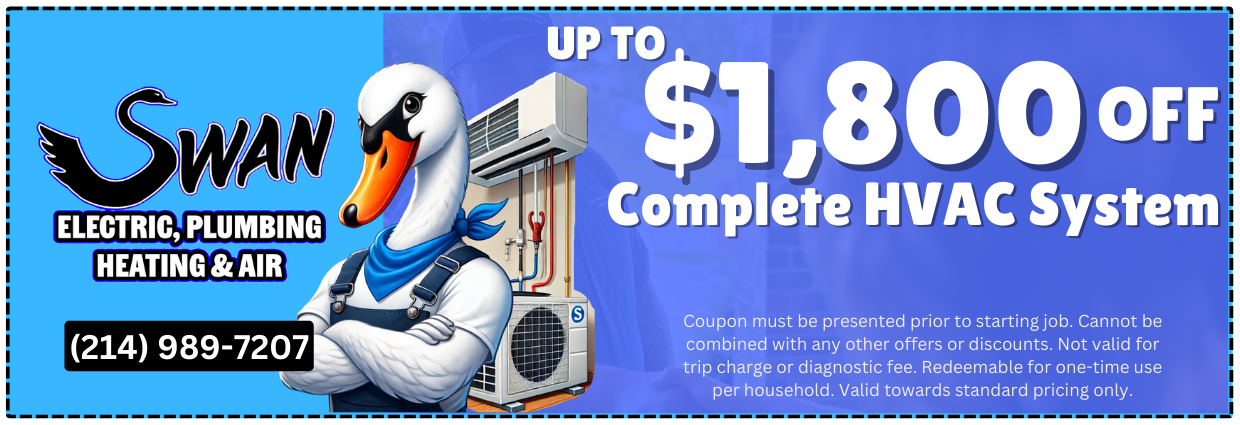 A coupon for swan electric plumbing heating and air