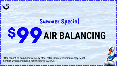 $99 Air Balancing Swan Electric Plumbing Heating and Air 