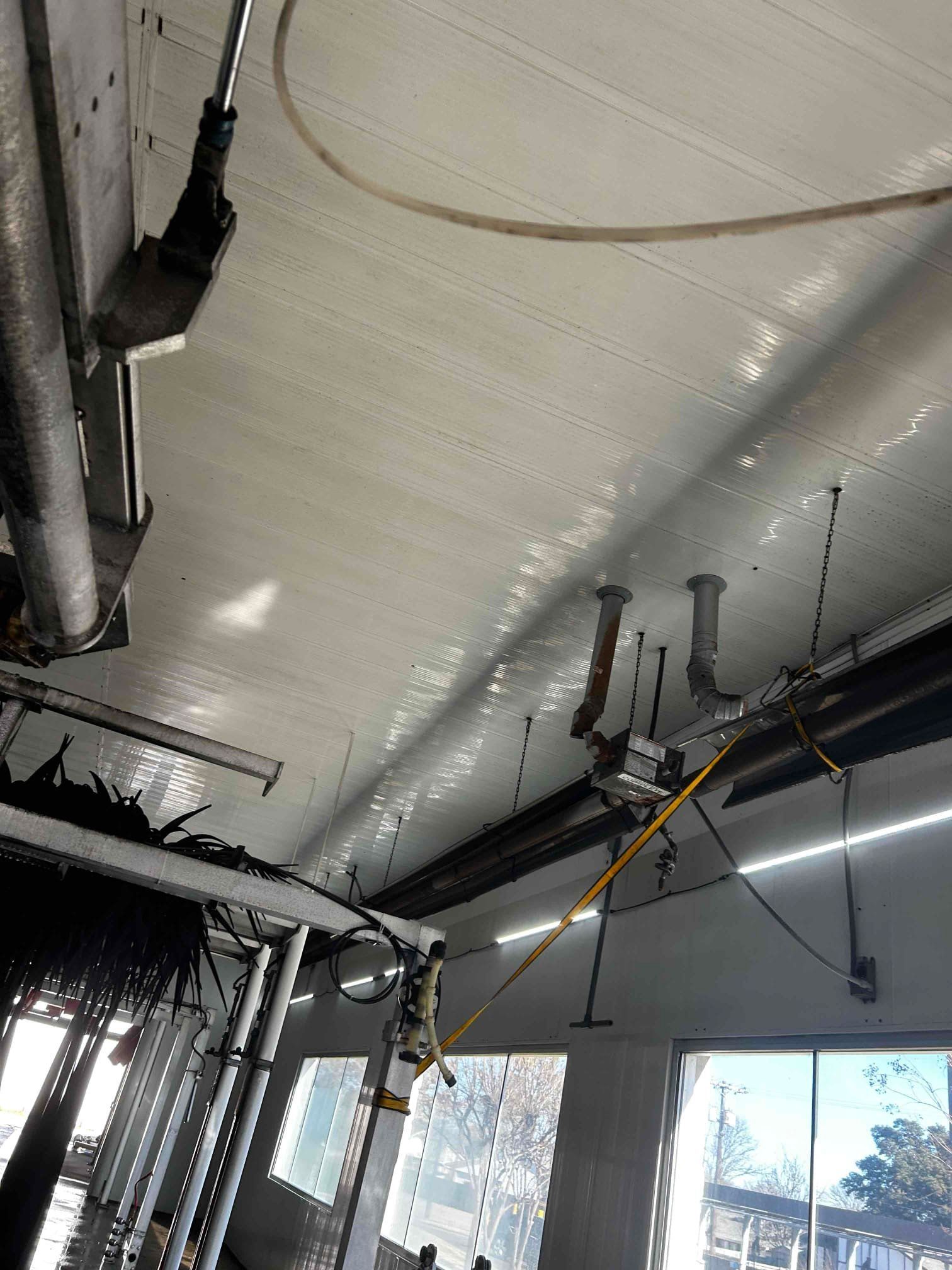 process of a commercial tube heater installation