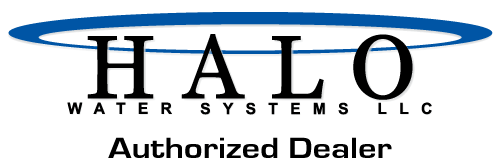 The halo water systems llc logo is shown on a white background.