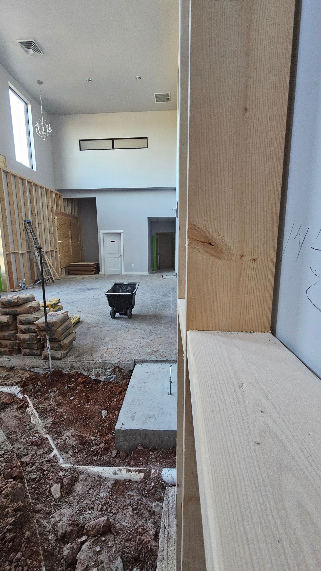 A brick building with a canopy over the door.