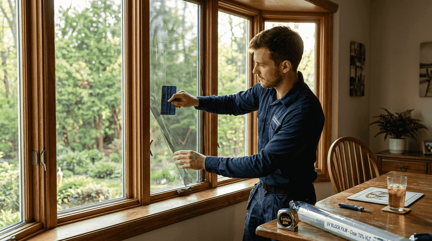 UV window film for homes