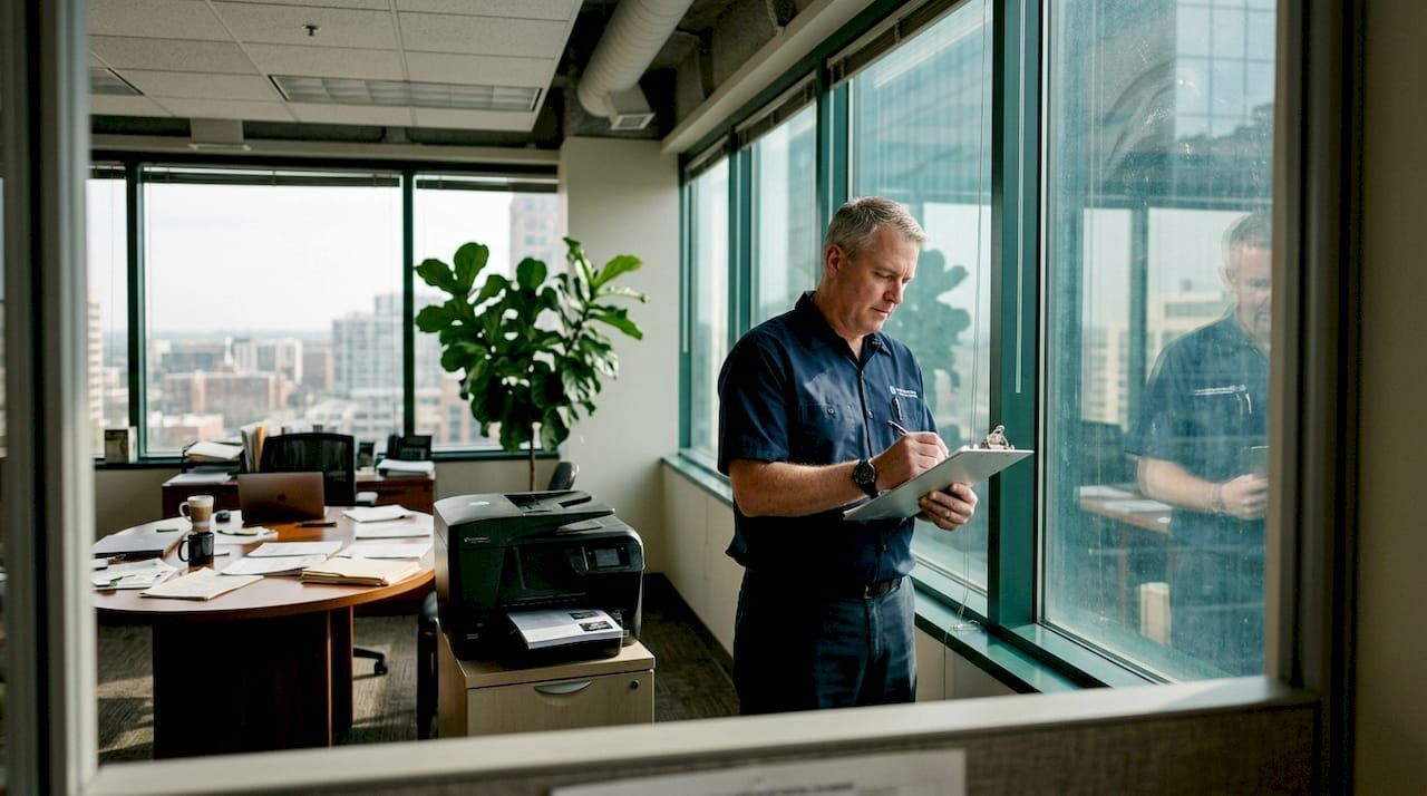 Window tint on glass