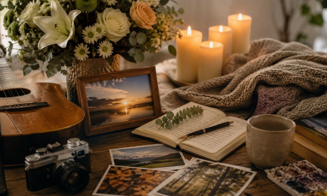 Personal keepsakes, candles, and flowers by funeral homes Post Falls, ID