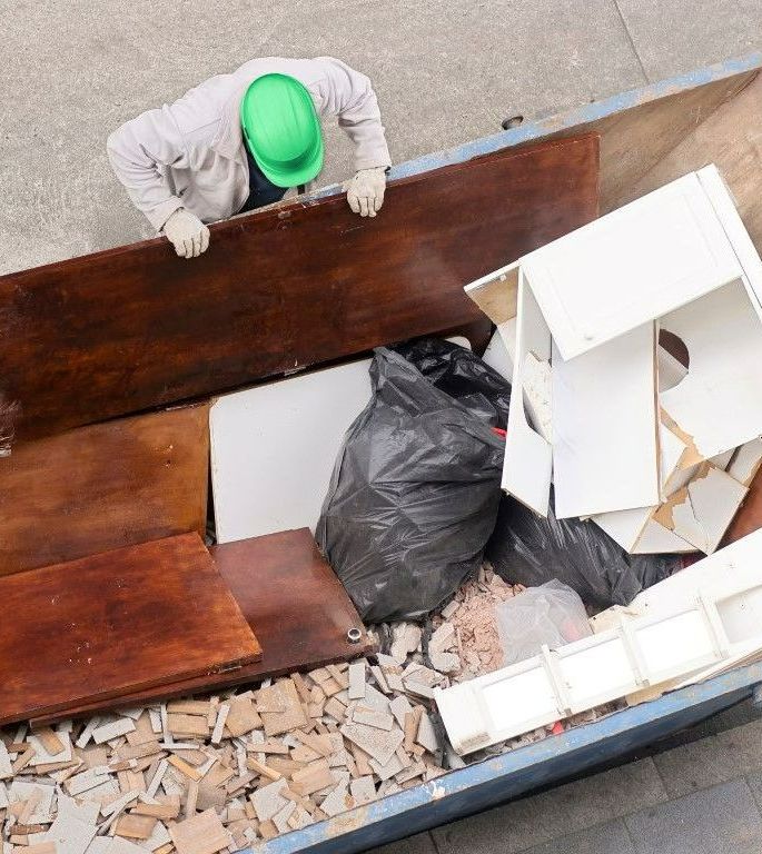 dumpster removal, rubbish bin