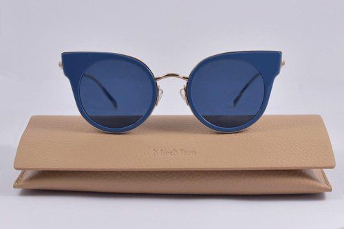 occhiali a gatto acrilico e metallo