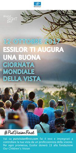 banner promozionale giornata della vista