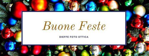 banner promozionale buone feste dieffe ottica