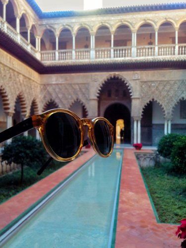 occhiali da sole bicolore da donna