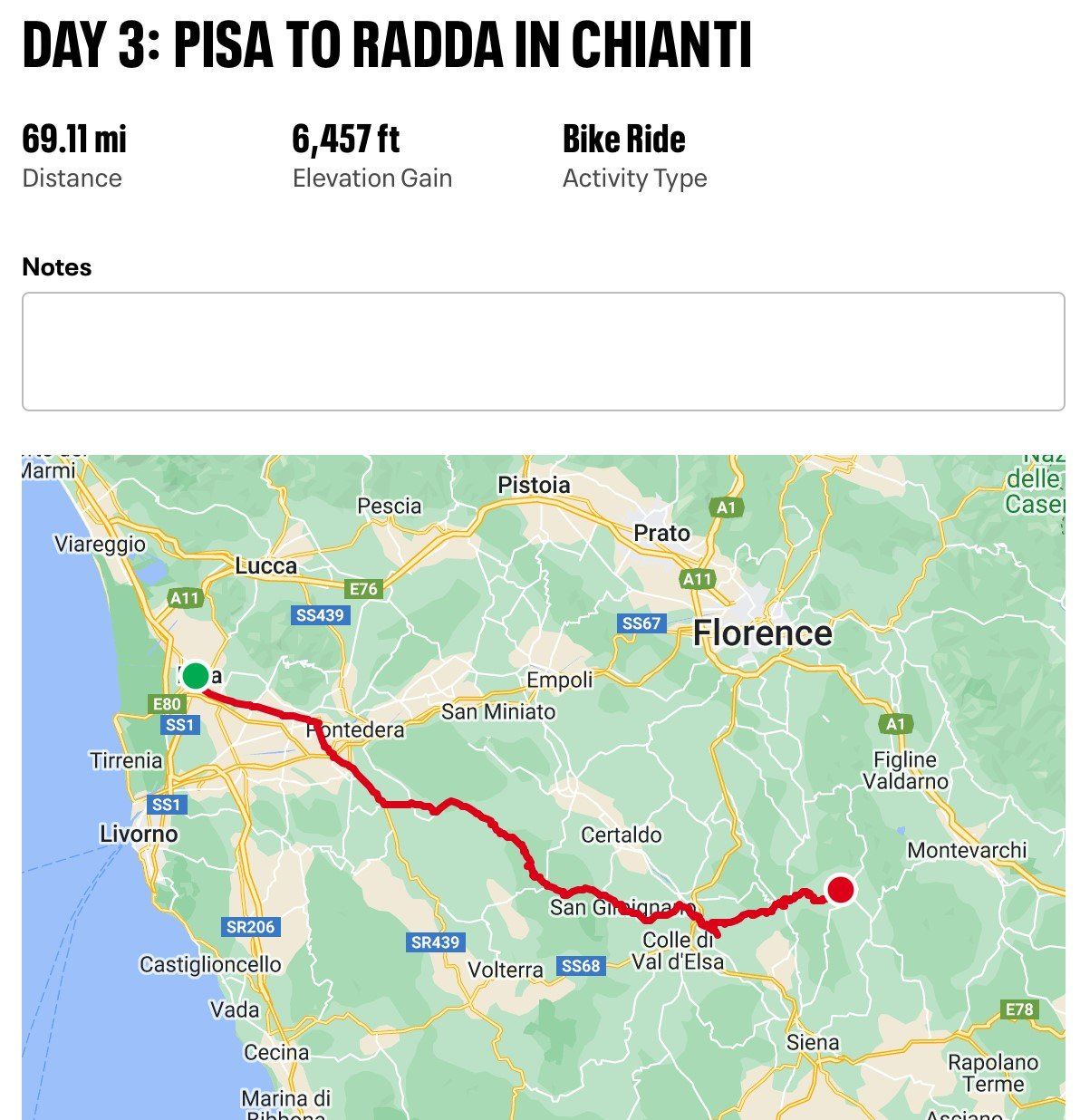 Day 3 overview:   69 miles / 6450 elevation