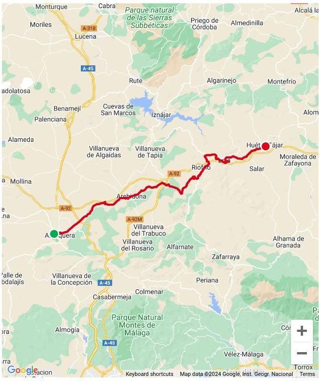 A map of a country with a red line going through it