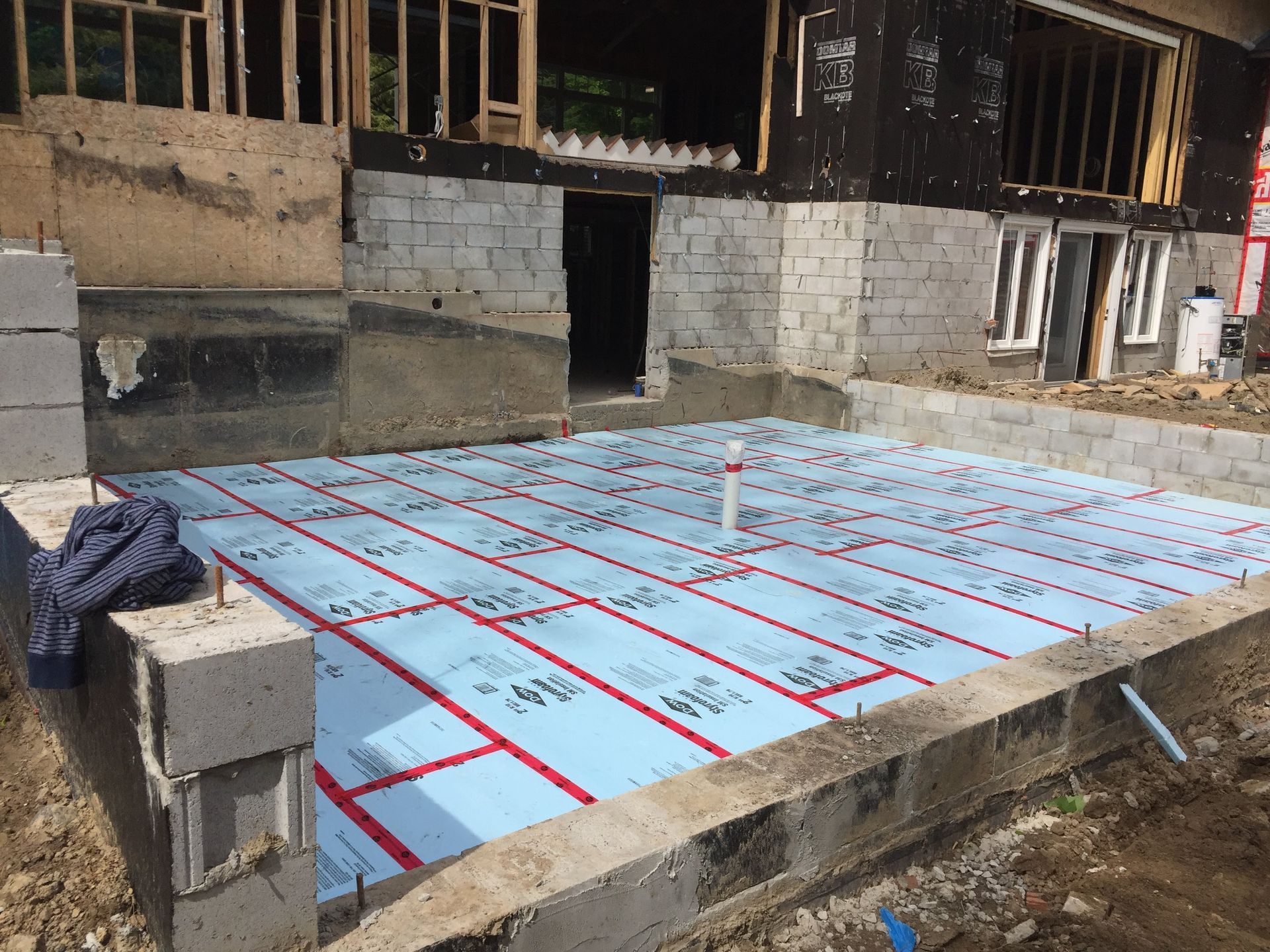 Concrete foundation