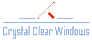 A logo for a company called Crystal Clear Windows