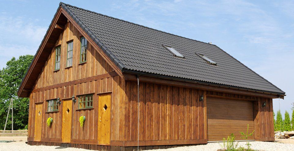 An attractive wooden building