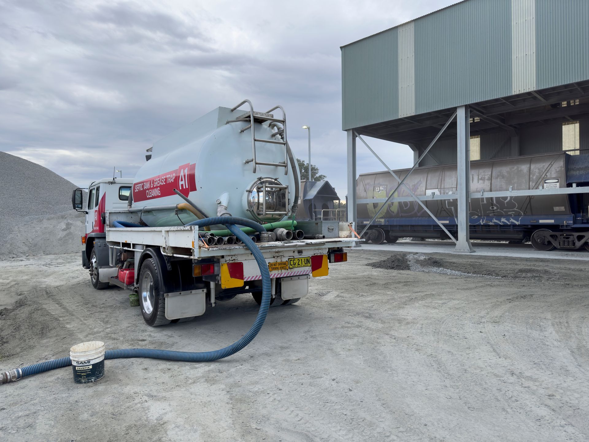 Industrial Liquid Waste Cleaning — Goulburn, NSW — A1 Septic and Grease Trap Cleaning Services
