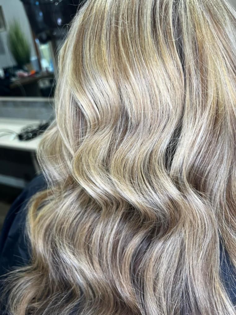 A Close up Of a Woman 's Blonde Hair in A Salon — Losh Hair Lounge In Toowoomba City, QLD