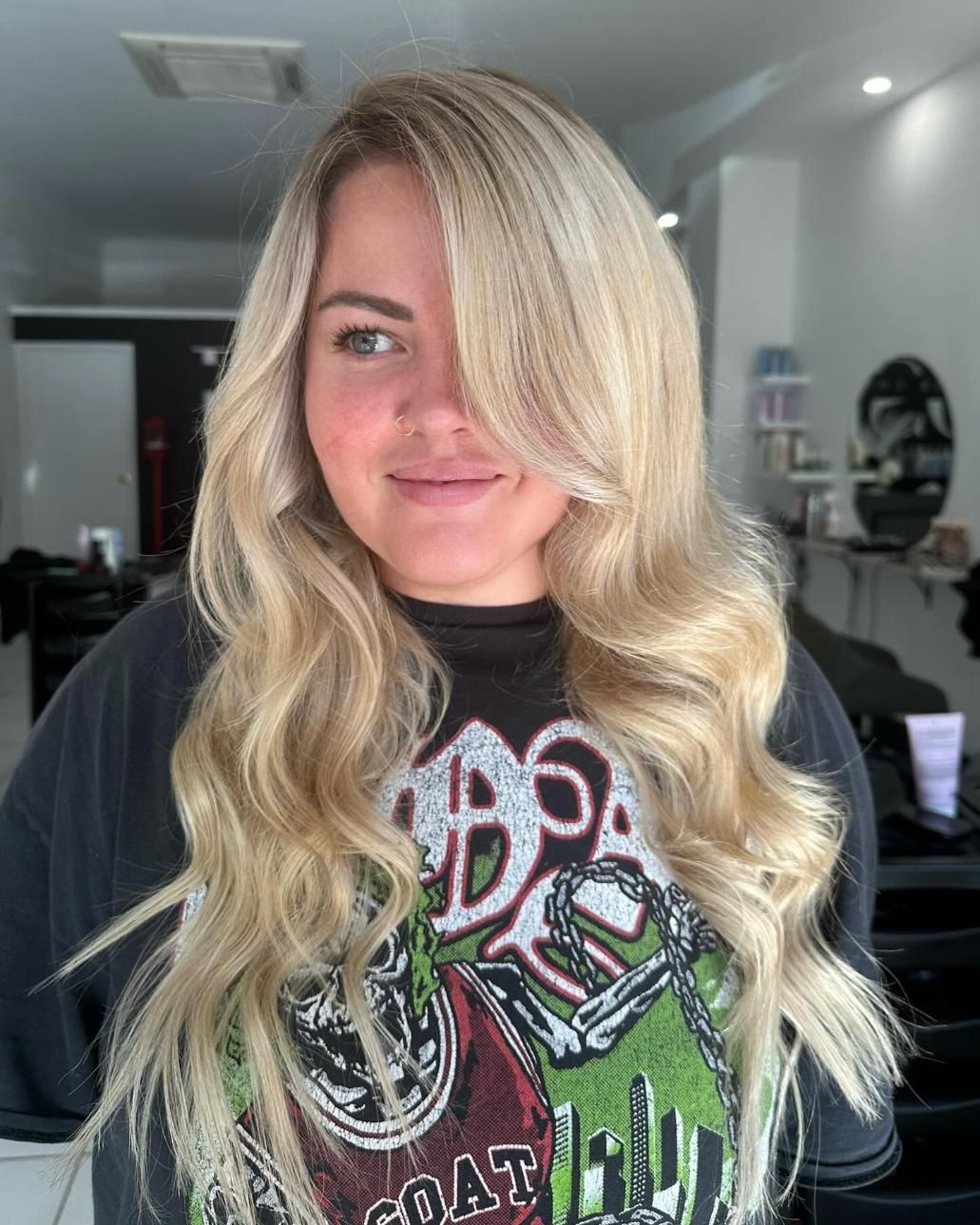 A Before and After Photo of a Woman's Face — Losh Hair Lounge In Toowoomba City, QLD