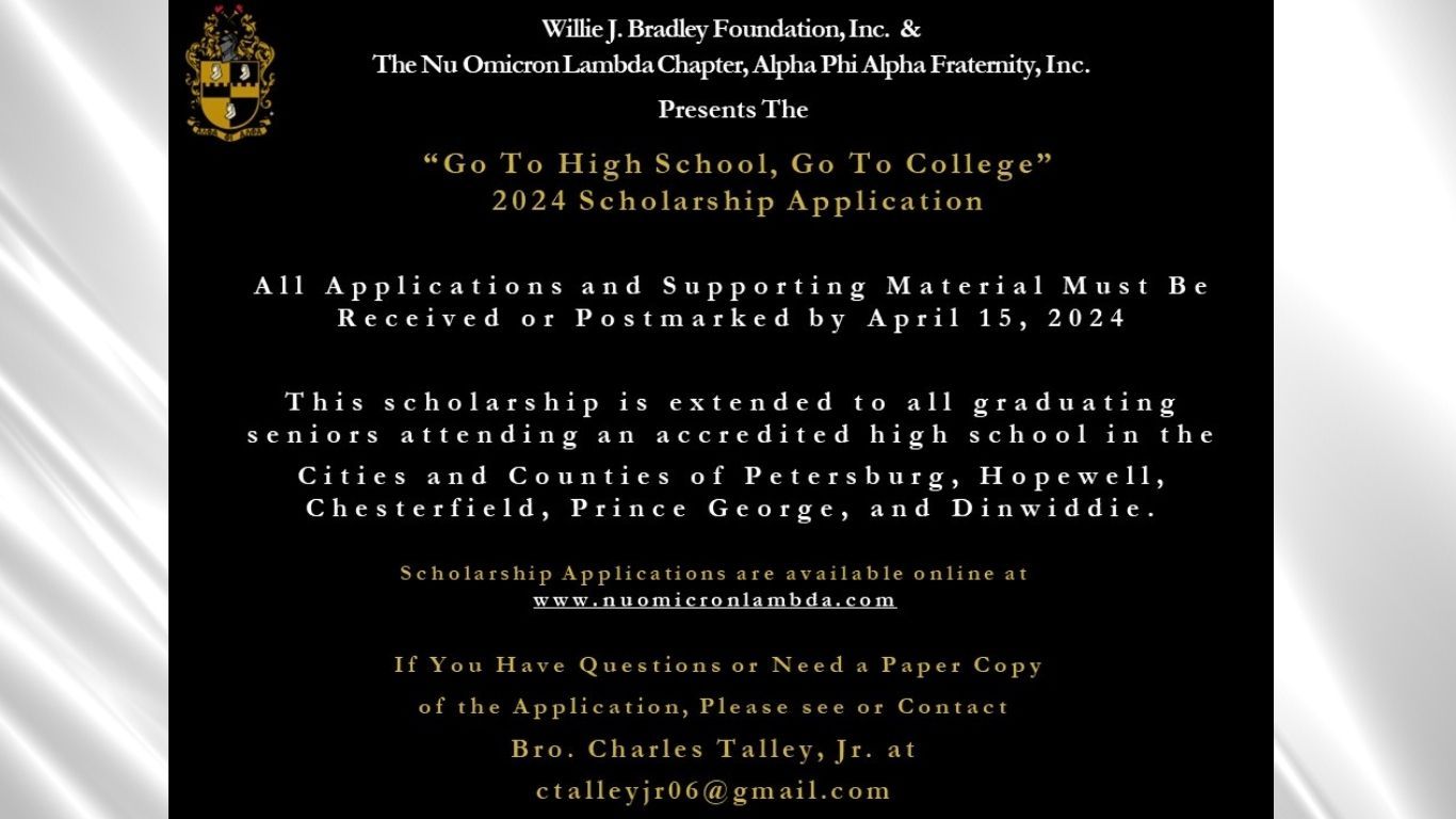 An advertisement for a scholarship for a high school