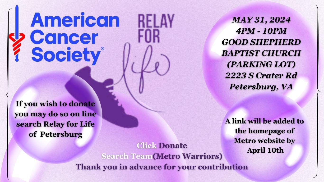 A poster for the american cancer society relay for life