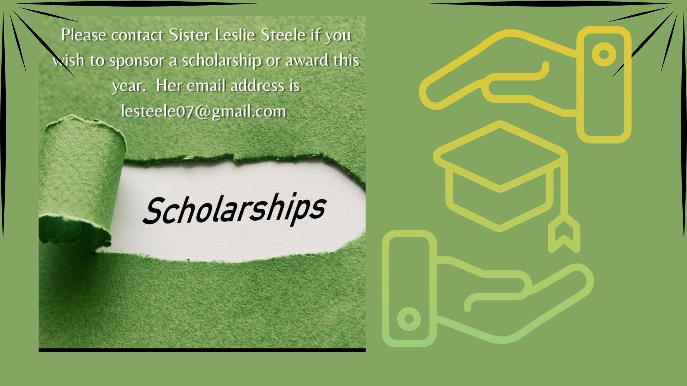 A torn piece of paper with the word scholarships written on it