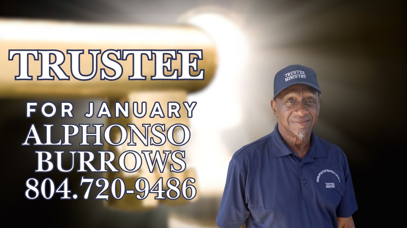 A man standing in front of a sign that says april