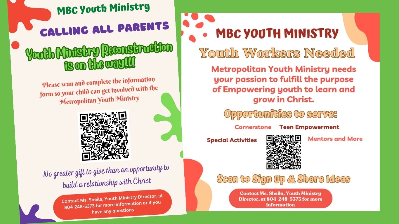 A flyer for a youth ministry called mbc youth ministry