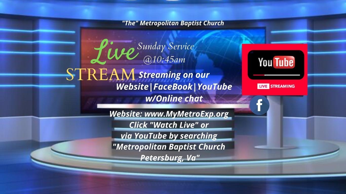 A live stream from the metropolitan baptist church