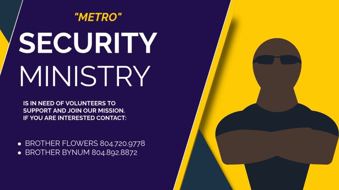 A poster for a security ministry with a man wearing sunglasses.