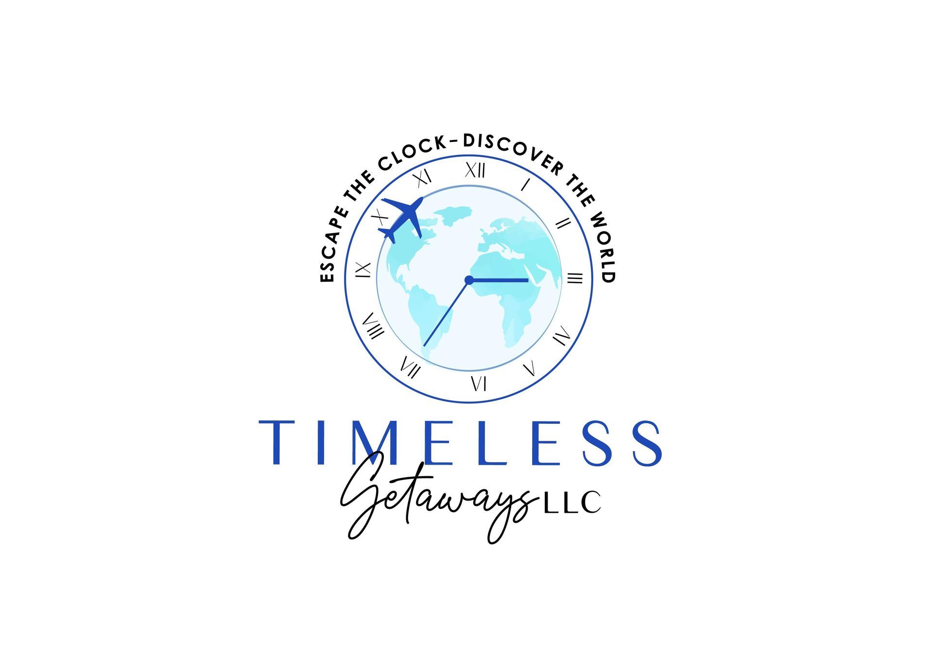 A logo for a company called timeless getaway llc