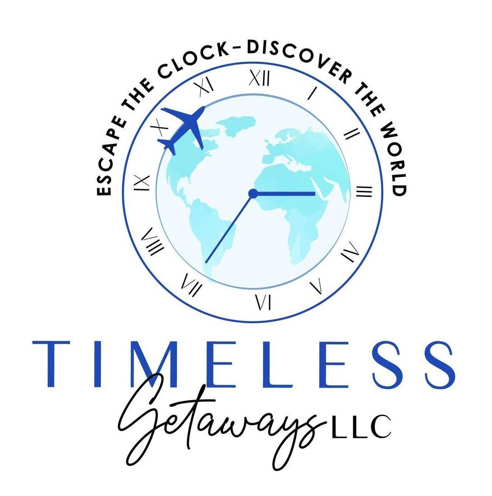 A logo for a company called timeless getaway llc