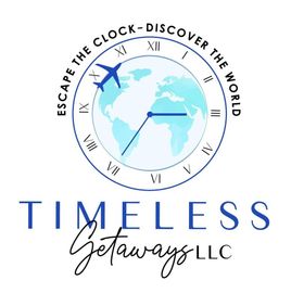 A logo for a company called timeless getaway llc