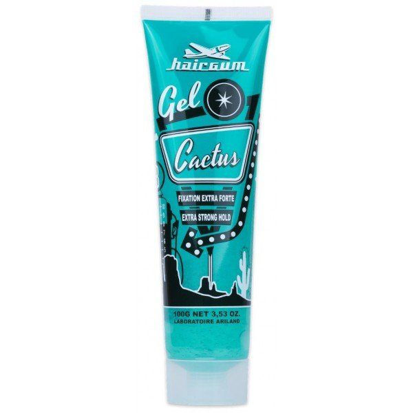 Un tubo de gel Hairgum Cactus de fijación extra fuerte