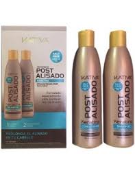 Set de champú y acondicionador Kativa Post Alisado
