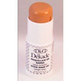 Una botella de maquillaje en barra Dekade se encuentra sobre una superficie blanca.