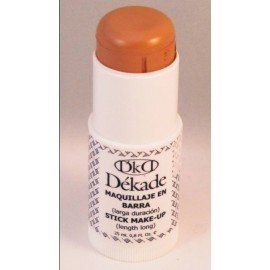 Una botella de maquillaje en barra Dekade se encuentra sobre una superficie blanca.