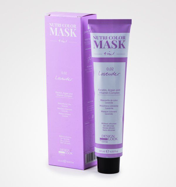 Un tubo de mascarilla nutri color junto a una caja