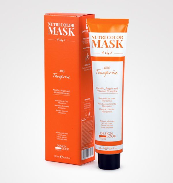 Un tubo de mascarilla nutri color junto a su caja