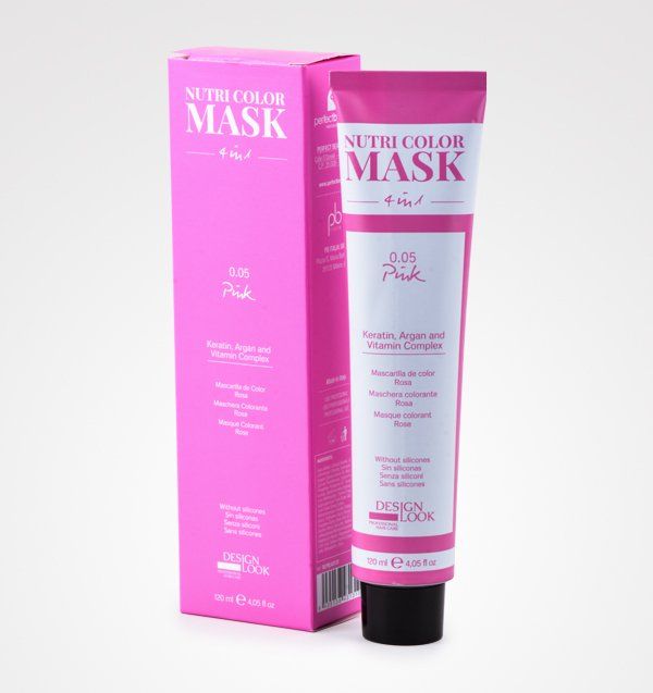 Un tubo de mascarilla nutri color junto a una caja