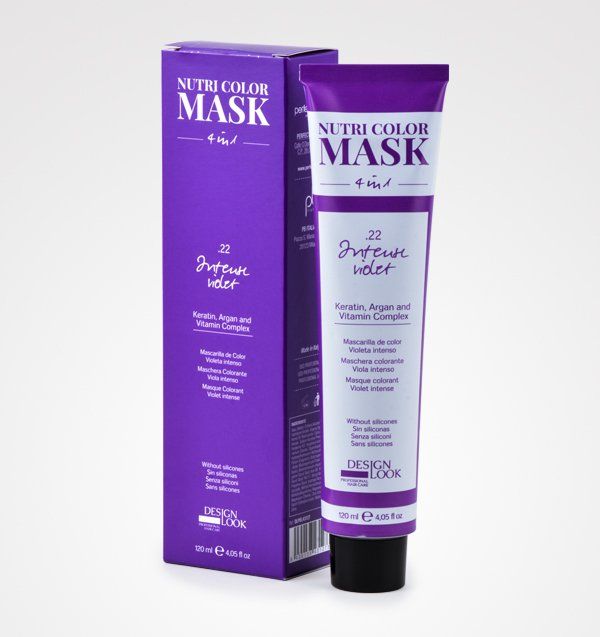 Un tubo de mascarilla nutri color junto a una caja